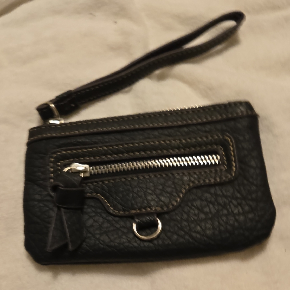 Nine West Black Textured Wristlet